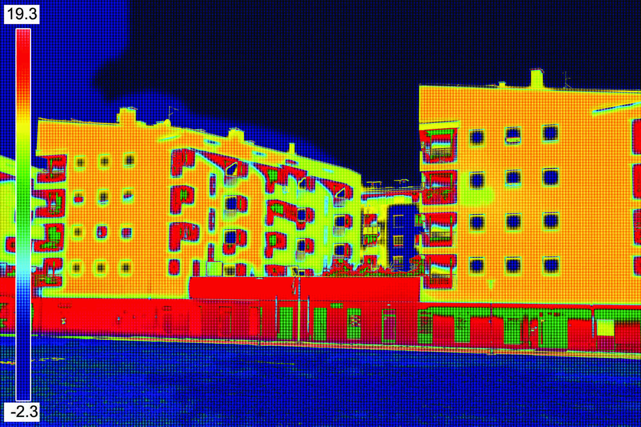 Infrared image lack of thermal insulation Innovate UK Building Performance Evaluation report CIBSE Journal April 2016