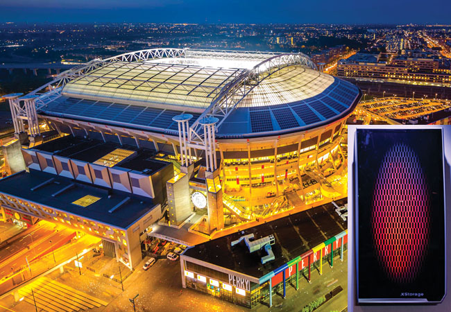 Amsterdam Arena and Xstorage battery