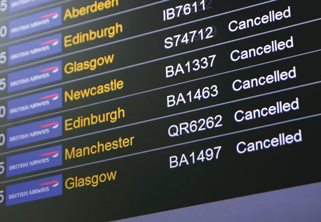 British Airways cancellations data centre power failure