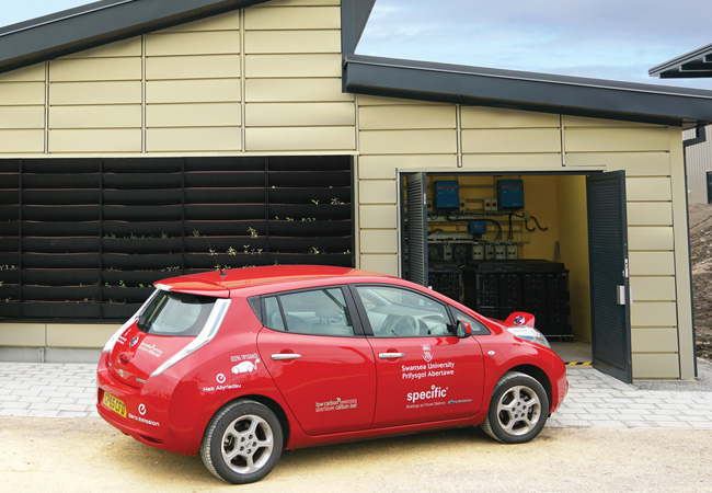 Car charging up at active classroom