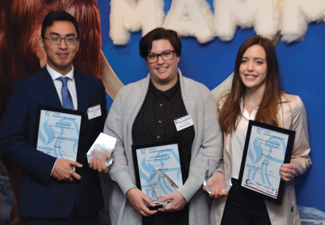 CIBSE News From left: Baoying Tong, Aecom Sydney; Sharyn Blakemore, Deakin University Melbourne; and Melanie Finch, NDY Sydney