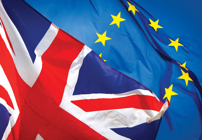 CIBSE Journal August 2018 EU Britain flag Brexit