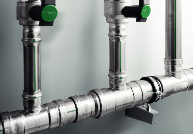 Viega pipework